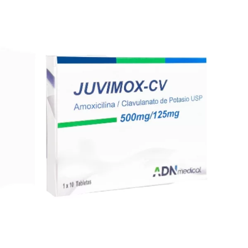 JUVINOX-CV AMOXICILINA ACIDO CLAVULANICO 500-125MG TAB X 10